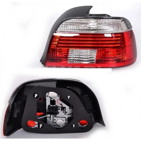 Feu arrière droit LED Noir-Blanc sans moulure ampoule OE: 63216900528 BMW Série 5 (E39) SEDAN à partir de 2000