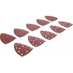 Jeu de feuilles abrasives pour meuleuse multifonctions | 145 x 100 mm | Cal. 40 - 400 | 25 pièces