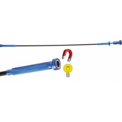 Outil combiné pincette flexible-dispositif de levage magnétique-lampe | 615 mm