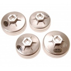 Jeu de clés à filtres cloches | Ø 65 - 75 mm | 4 pièces