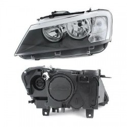 Optique avant gauche électrique pour ampoules H7+H7+PY21W+W5W OE: 63127217287 BMW X3 (F25) de 2010 à 2014