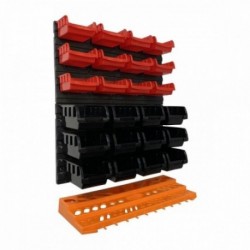 Cadre, boîte de rangement 475x272x15mm 12 casiers (100x100x50), 12 casiers (160x102x75)