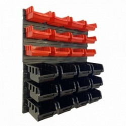 Cadre, boîte de rangement 475x272x15mm 12 casiers (160x102x75), 12 casiers (100x100x50)