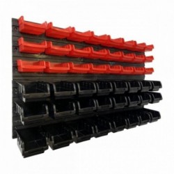 Cadre, boîte de rangement 475x272x15mm 24 casiers (160x102x75), 24 casiers (100x100x50)