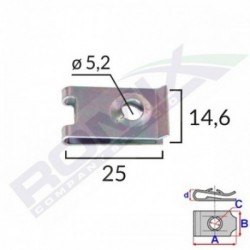 10 Clips élément de montage Skoda divers modèles Skoda OE N0154581