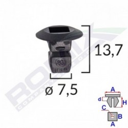 10 clips de passage de roue Seat Alhambra '11-'20 OE N90833801