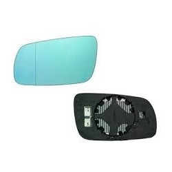 Miroir rétroviseur Gauche / Aspherique / Bleu / fixation / Grand Modèle Audi A4