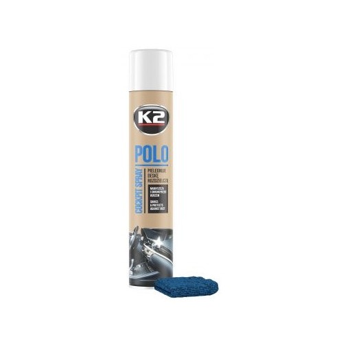K2 POLO + MICROFIBRE spray 750 ML entretien du tableau de bord parfum frais