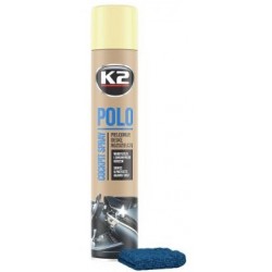 K2 POLO + MICROFIBRE spray 750 ML entretien du tableau de bord parfum Vanille