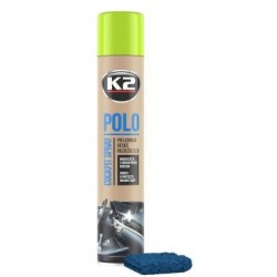 K2 POLO + MICROFIBRE spray 750 ML entretien du tableau de bord parfum Pomme Verte